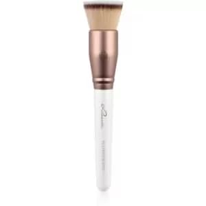 Luvia Cosmetics Prime Vegan Prime Buffer Tapered Foundation Brush Pearl White / Metallic Coffee Brown 1 pc