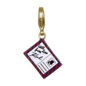 Ladies Karl Lagerfeld Gold Plated Postcard Charm