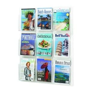 Safco Reveal 9xA4 Pocket Clear Display 5603CL