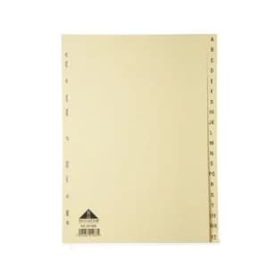 Initiative Manilla Divider A4 A-Z Buff