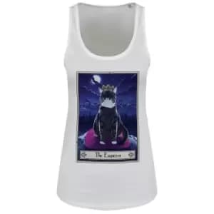 Deadly Tarot Womens/Ladies The Emperor Felis Floaty Tank Top (M) (White)