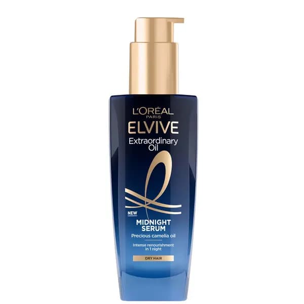 LOreal Paris Elvive Extraordinary Oil Midnight Renourishing Hair Treatment Serum for Dry Hair 100ml