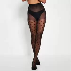 I Saw It First Polka Dot Tights - Black