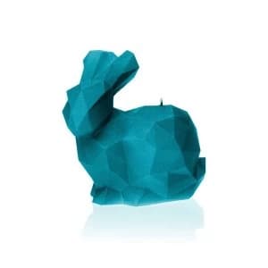 Marine Blue Large Rabbit Candle