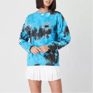 Fabric City Printed Tie Dye Sweatshirt Womens - Blue