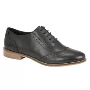 Cipriata Womens/Ladies Brogue Oxford Lace Up Leather Shoes (3 UK) (Black)
