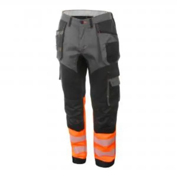 Beeswift High Visibility Two Tone Trousers Orange Black 28S BESWHVTT080ORBL28S