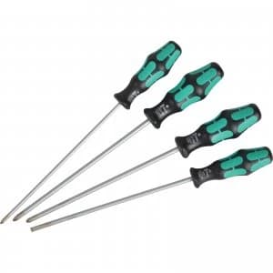 Wera 4 Piece Kraftform Plus Long Reach Screwdriver Set
