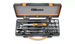 Beta Tools 910A/C16 21pc 3/8" Sq Drive Hex Socket & Accessory Set 009100936
