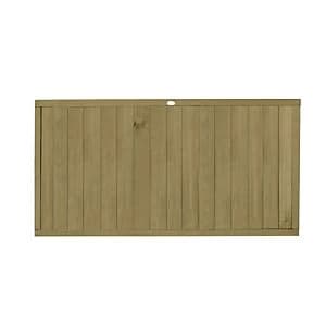 Forest Garden Pressure Treated Tongue & Groove Vertical Fence Panel - 6 x 3ft Pack of 5