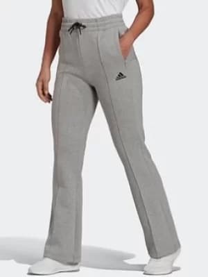 adidas Sportswear Flared Leg Tracksuit Bottoms, Dark Grey Size M Women