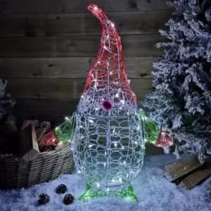 Samuel Alexander - 90cm White LED Indoor Outdoor Acrylic Christmas Gonk Decoration