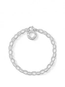 Thomas Sabo Charm Club Classic Silver Carrier Bracelet, One Colour, Size Large = 20Cm, Women