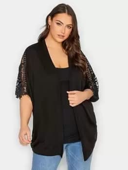 Yours Kimono Sleeve Black, Size 14-16, Women