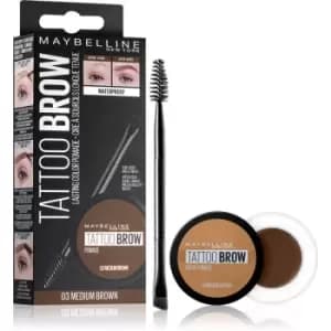 Maybelline Tattoo Brow Gel Eyebrow Pomade Shade 03 Medium Brown
