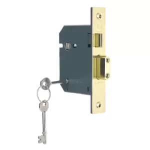 Yale 5 Lever Sashlock 3.00 Brass