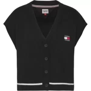 Tommy Jeans Tjw Badge Cardi Vest - Black