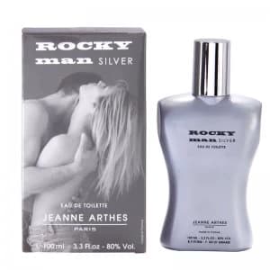 Jeanne Arthes Rocky Man Silver Eau de Toilette For Him 100ml