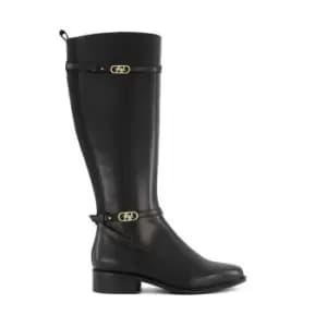 Dune London Tap Knee High Boots - Black