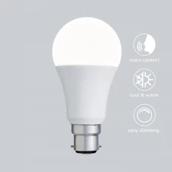 Status Smart Alexa 9 Watt GLS LED CT BC Bulb White