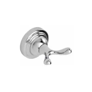 Wall Mounted Chrome Fidelity Double Bathroom Robe Hook - Chrome