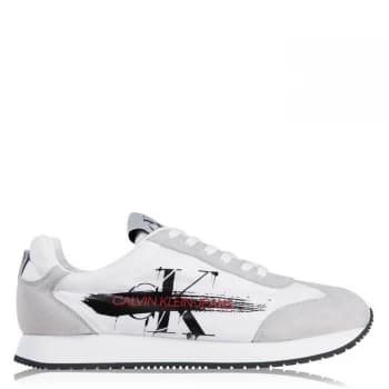 Calvin Klein Jeans Joam Lace Up Trainers - White