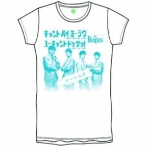 The Beatles Can t Buy Me Love Japan Boys White T-Shirt Large