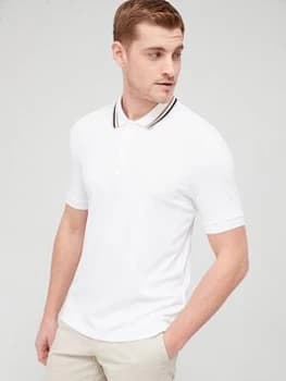 BOSS Penrose 38 Polo Shirt - White, Size S, Men