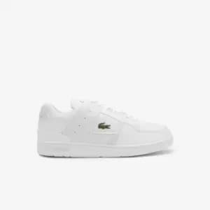 Mens Lacoste Court Cage Leather Trainers Size 10 UK White