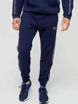 Reebok Workout Ready Piping Joggers - Navy, Size L, Men
