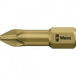 Wera Torsion Extra Hard Phillips Screwdriver Bits PH1 25mm Pack of 10