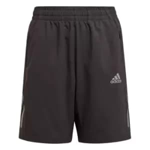 adidas AEROREADY Run Shorts Kids - Black / Impact Yellow