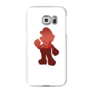 Nintendo Super Mario Mario Silhouette Phone Case - Samsung S6 Edge - Snap Case - Gloss