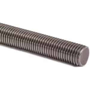 Fully Threaded Rod Zinc Plated Studding Bar Grade 4.8 - 1m Length - Diameter 16mm - Pack of 10