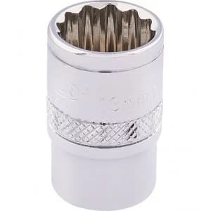 Draper 3/8" Drive Polished Finish Hi Torq Bi Hexagon Socket Metric 3/8" 13mm