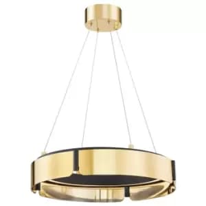 Tribeca Small LED Chandelier Brass, Black