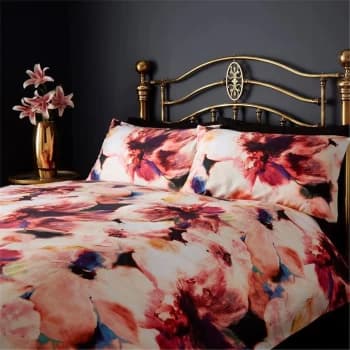 Biba Flora Pillowcase Pair - Plum
