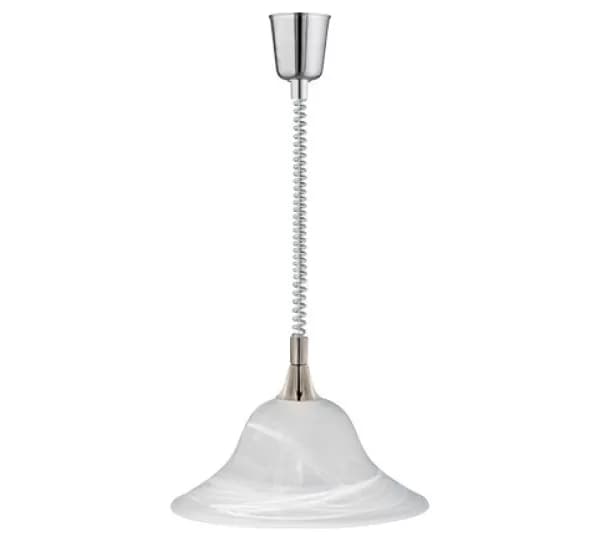 Viola Modern Dome Pendant Ceiling Light Nickel Matt
