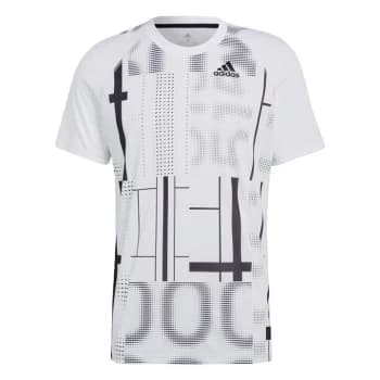 adidas Club Tennis Graphic Tee Mens - White