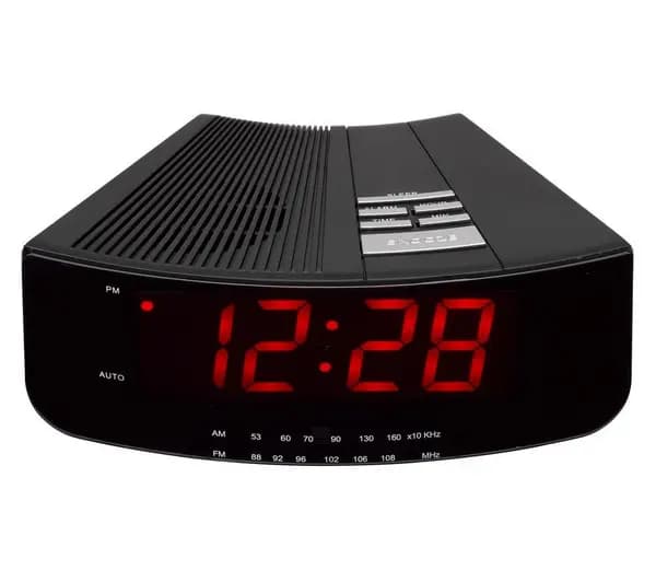 Logik LCRAN12 FM/AM Clock Radio