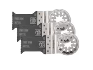 Fein 63502157220 50x30mm Starlock E-Cut Fine Saw Blade 3pk