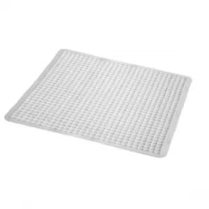 Blue Canyon Grid Shower Mat 53x53 White