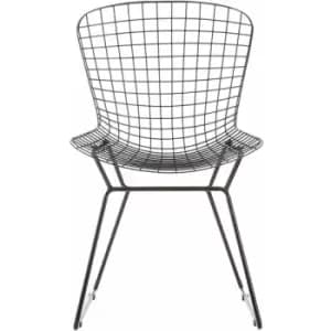 District Black Metal Wire Chair - Premier Housewares