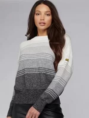 Barbour International Hallstatt Knit -smoke Ombre, Grey, Size 10, Women