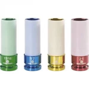 TOOLCRAFT 821580 Hex head Bit set (protective) 4 Piece 1/2 (12.5 mm)