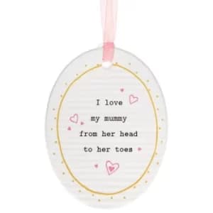 Thoughtful Words Mother's Day Oval Plaque Mummy