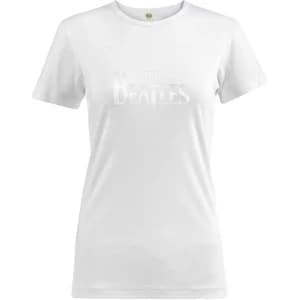 The Beatles - Drop T Logo Womens XX-Large T-Shirt - White