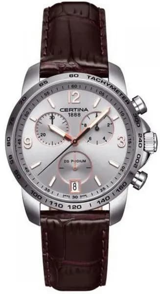 Certina Watch DS Podium Chrono Quartz - Silver CRT-021
