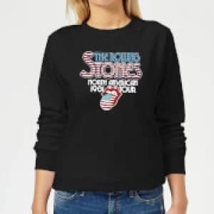 Rolling Stones 81 Tour Logo Womens Sweatshirt - Black