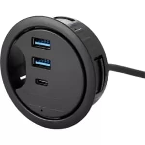 Draper 3 Port In Desk USB Hub